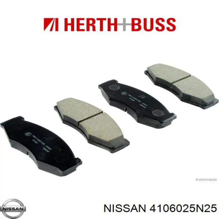 4106025N25 Nissan pastillas de freno delanteras