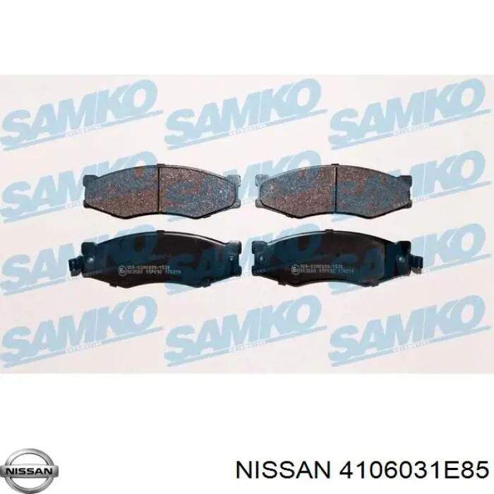 4106031E85 Nissan pastillas de freno delanteras