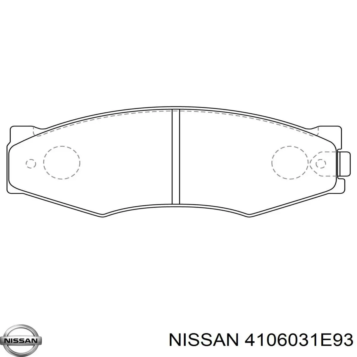 4106031E93 Nissan pastillas de freno delanteras