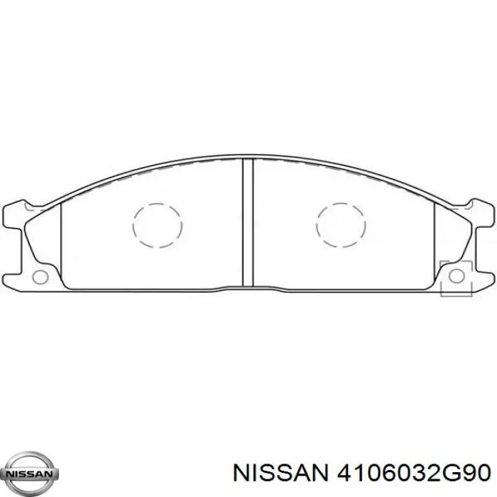 4106032G90 Nissan pastillas de freno delanteras