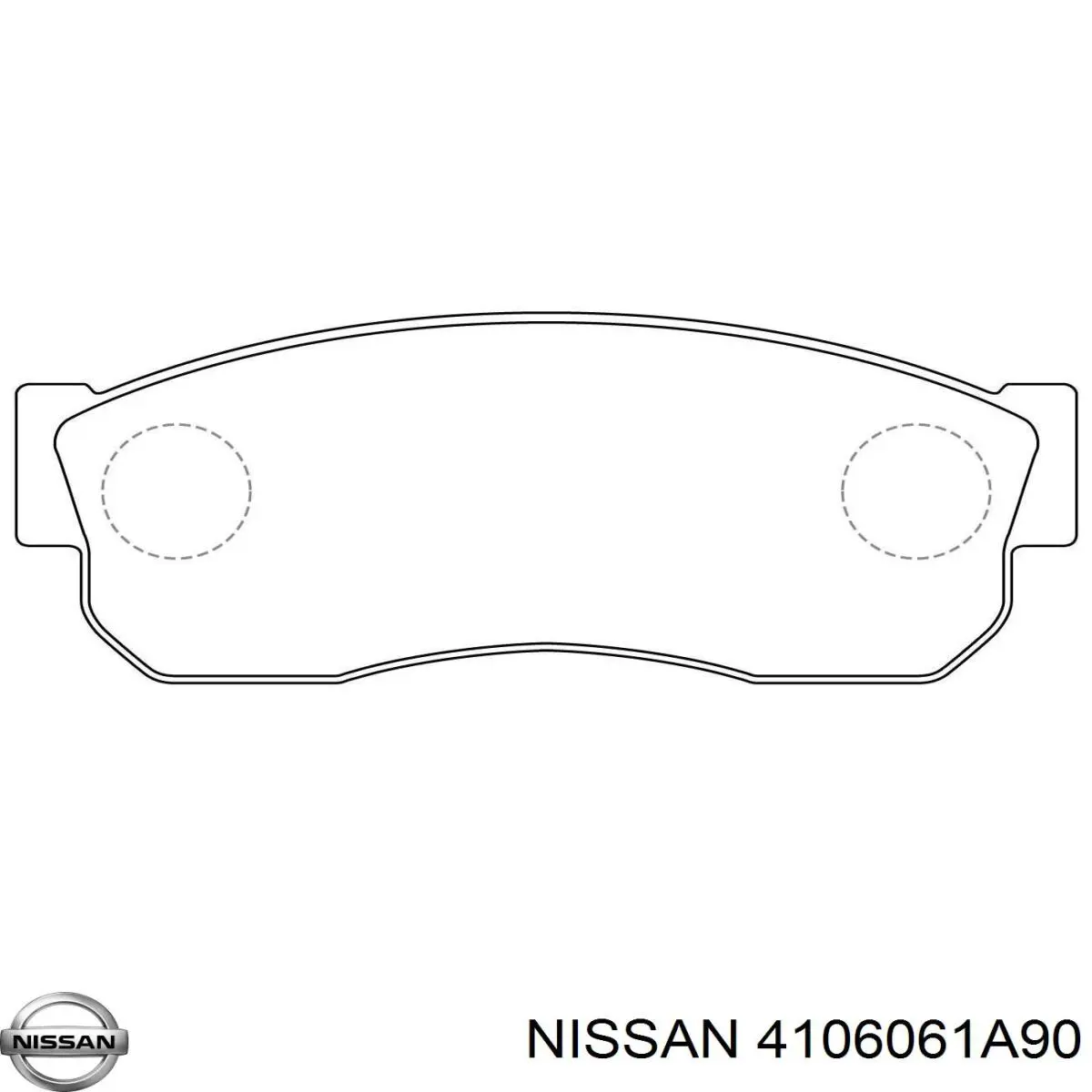 4106061A90 Nissan pastillas de freno delanteras