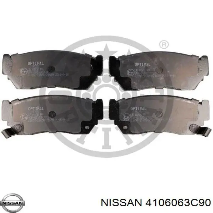 4106063C90 Nissan pastillas de freno delanteras