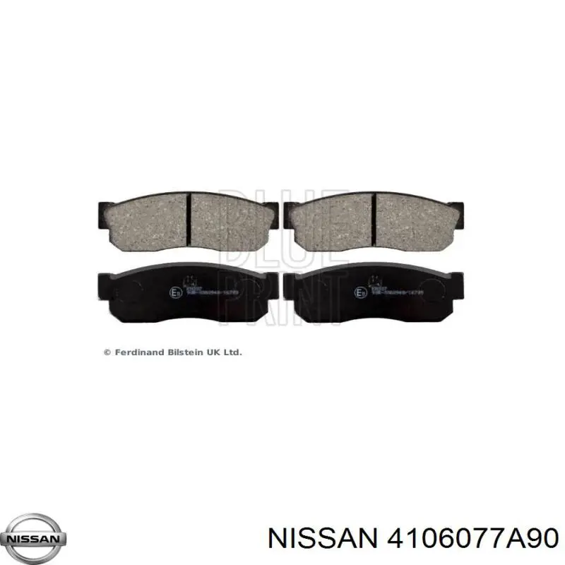 4106077A90 Nissan pastillas de freno delanteras