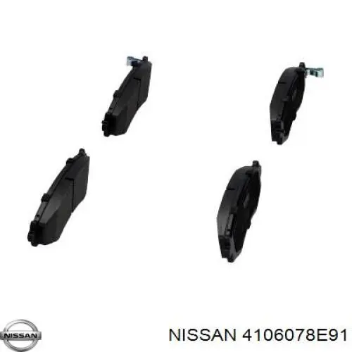 4106078E91 Nissan pastillas de freno delanteras