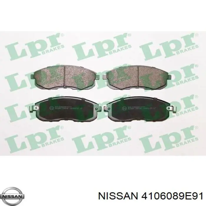 4106089E91 Nissan pastillas de freno delanteras