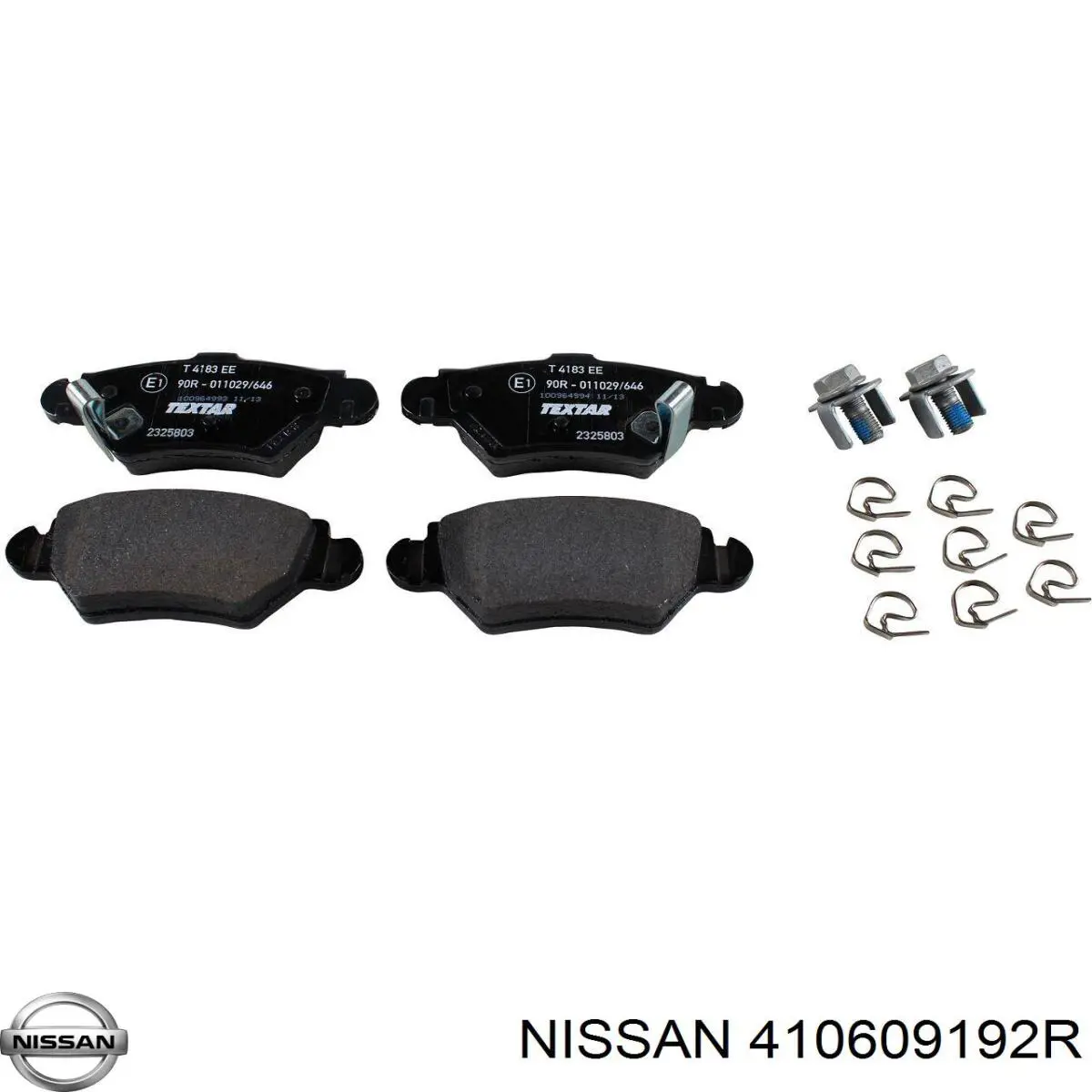 410609192R Nissan pastillas de freno delanteras