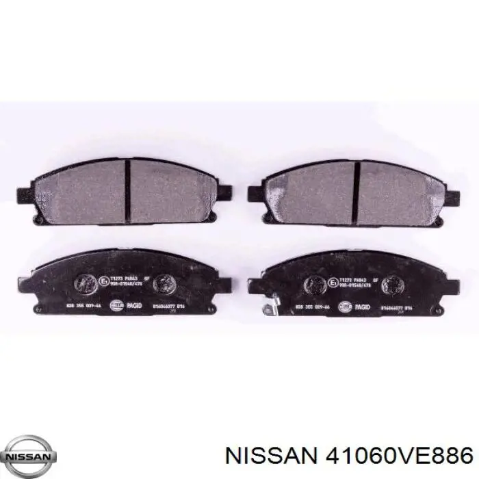 41060VE886 Nissan pastillas de freno delanteras