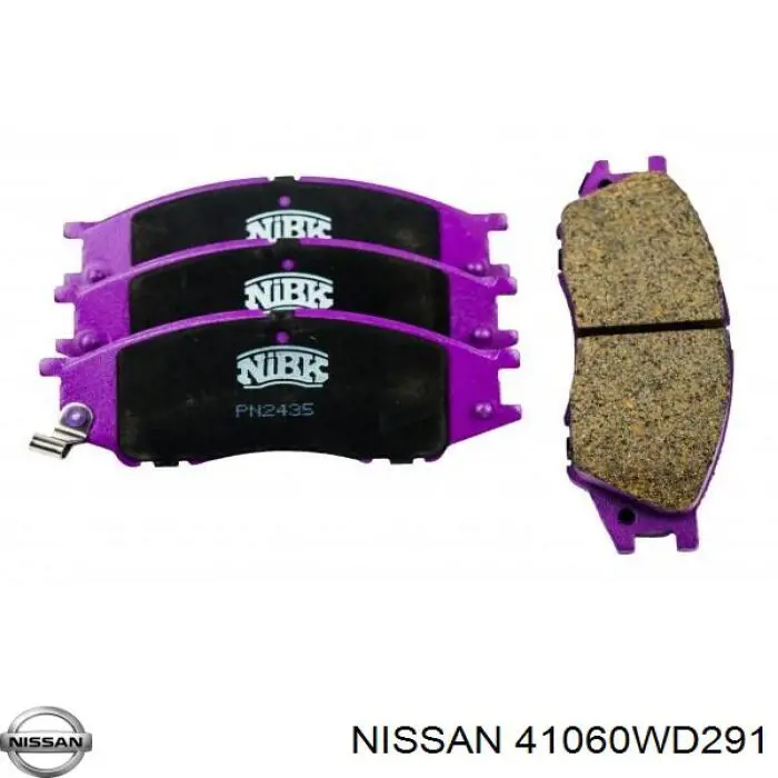 41060WD291 Nissan pastillas de freno delanteras