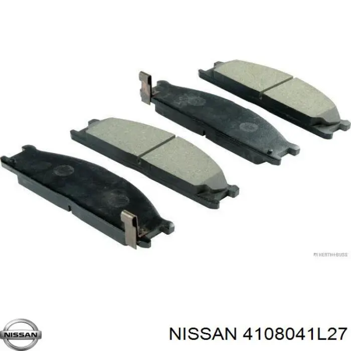 4108041L27 Nissan pastillas de freno delanteras