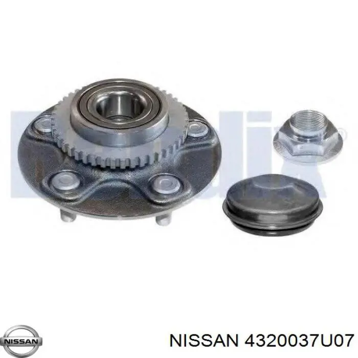 4320037U07 Nissan cubo de rueda trasero