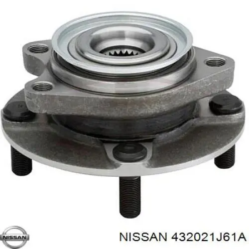 432021J61A Nissan cubo de rueda trasero