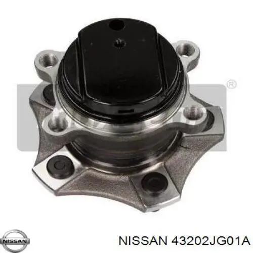 43202JG01A Nissan cubo de rueda trasero