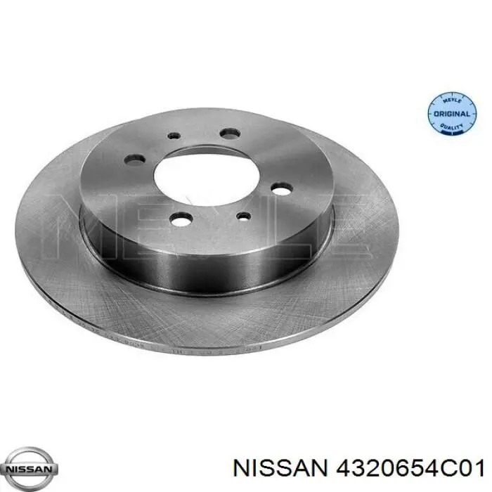 4320654C01 Nissan disco de freno trasero