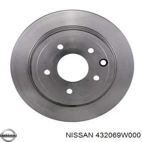 432069W000 Nissan disco de freno trasero