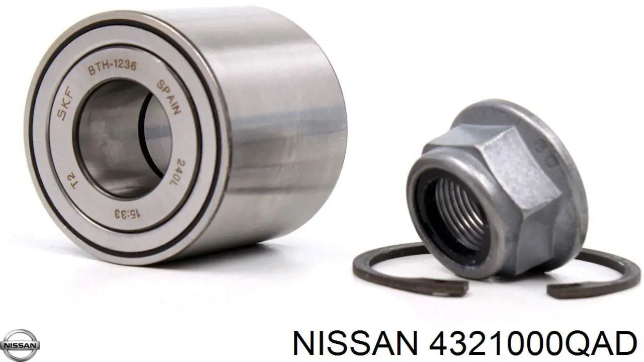 4321000QAD Nissan cojinete de rueda trasero