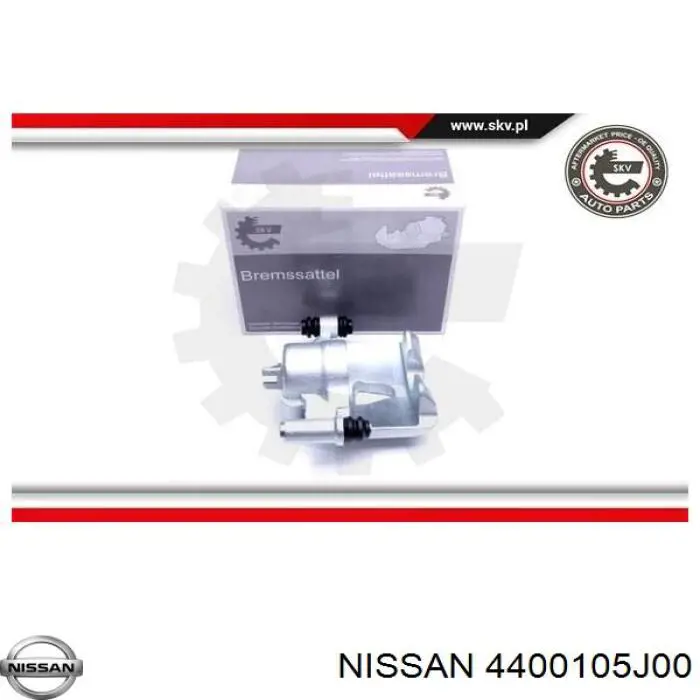 4400105J00 Nissan pinza de freno trasero derecho