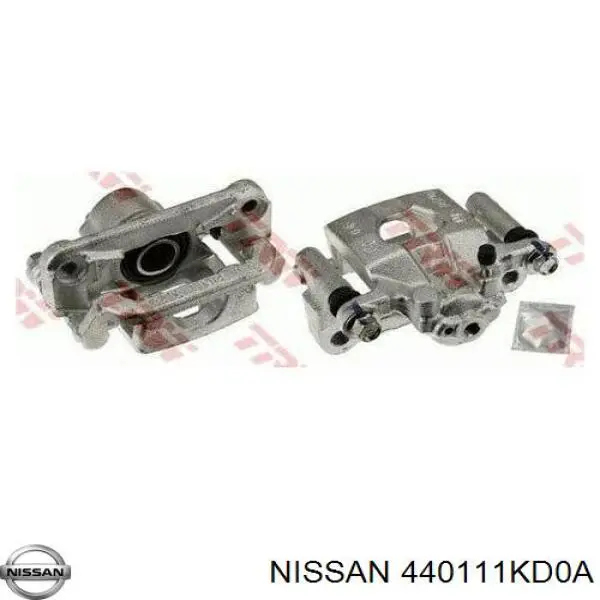 440111KD0A Nissan pinza de freno trasera izquierda