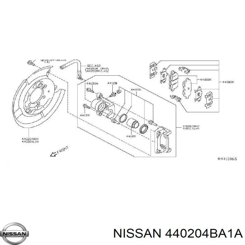  Chapa protectora contra salpicaduras, disco de freno trasero derecho para Nissan Rogue T32U