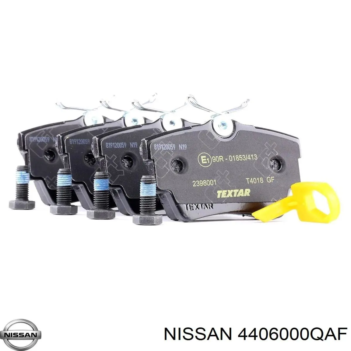 4406000QAF Nissan pastillas de freno traseras