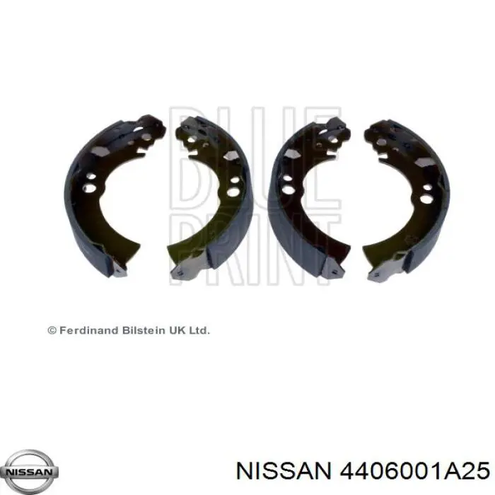 4406001A25 Nissan zapatas de frenos de tambor traseras