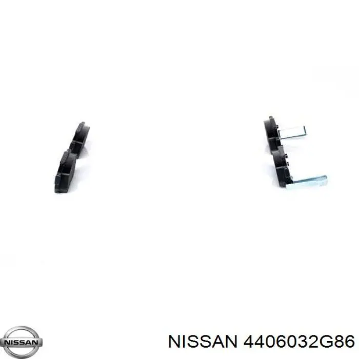 4406032G86 Nissan pastillas de freno traseras