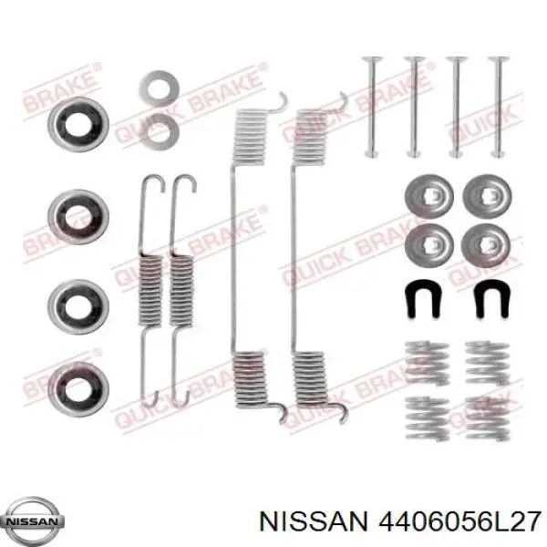 4406056L27 Nissan zapatas de frenos de tambor traseras