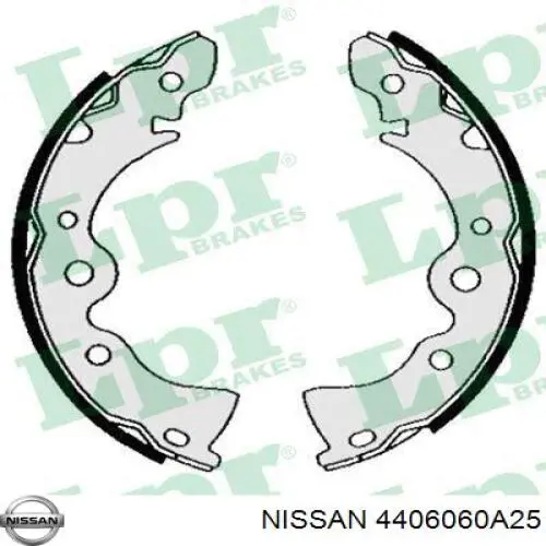 4406060A25 Nissan zapatas de frenos de tambor traseras