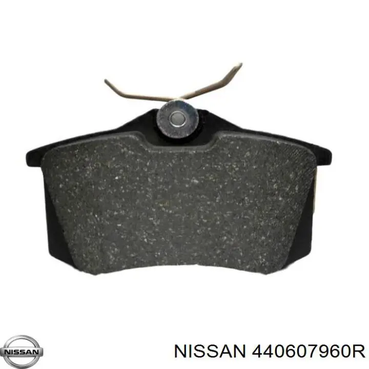 440607960R Nissan pastillas de freno traseras