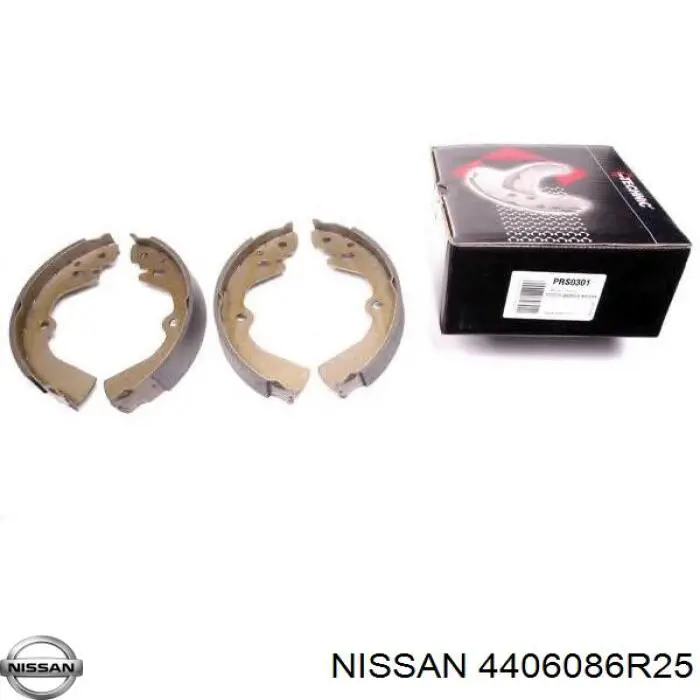 4406086R25 Nissan zapatas de frenos de tambor traseras