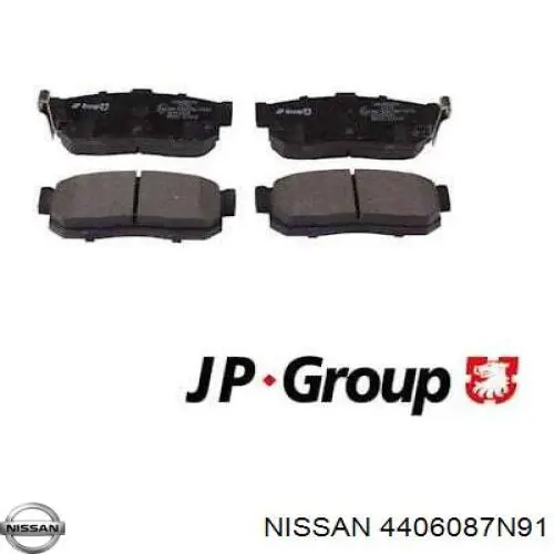 44060-87N91 Nissan pastillas de freno traseras