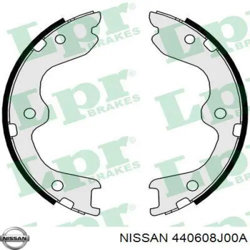 440608J00A Nissan juego de zapatas de frenos, freno de estacionamiento