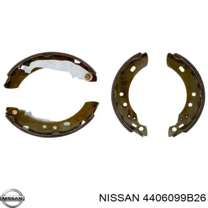 4406099B26 Nissan zapatas de frenos de tambor traseras