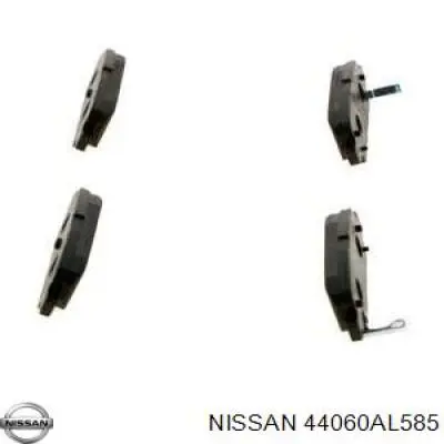 44060AL585 Nissan pastillas de freno traseras