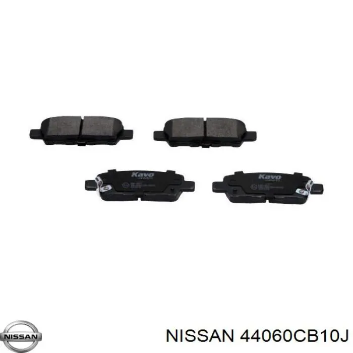 44060CB10J Nissan pastillas de freno traseras