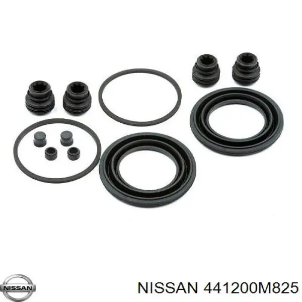 441200M825 Nissan juego de reparación, pinza de freno trasero