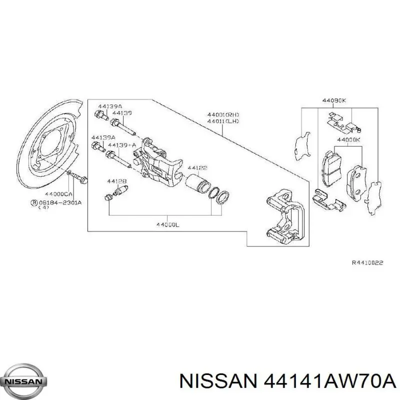  Tornillo de pinza de freno para Nissan Prairie M11