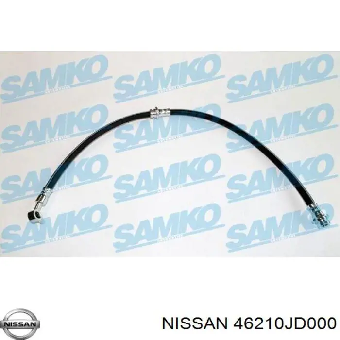 46210JD000 Nissan tubo flexible de frenos delantero derecho