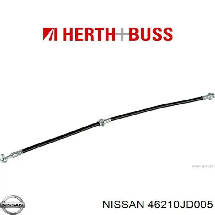 46210JD005 Nissan tubo flexible de frenos delantero izquierdo