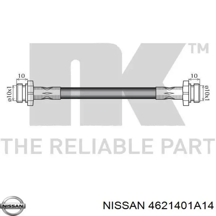  Tubo flexible de frenos trasero para Nissan Bluebird 910