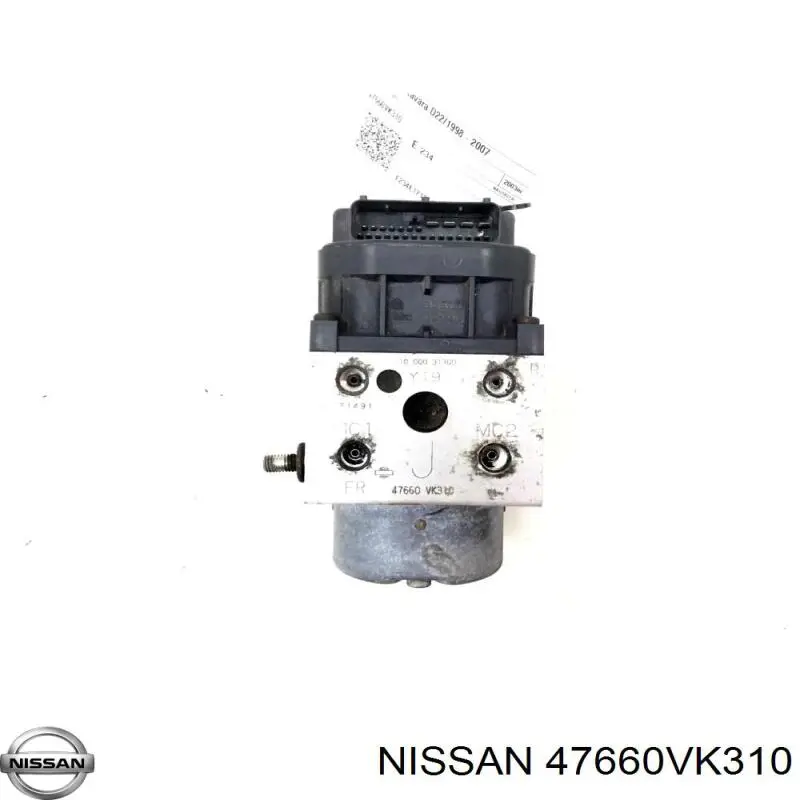 47660VK310 Nissan módulo hidráulico abs