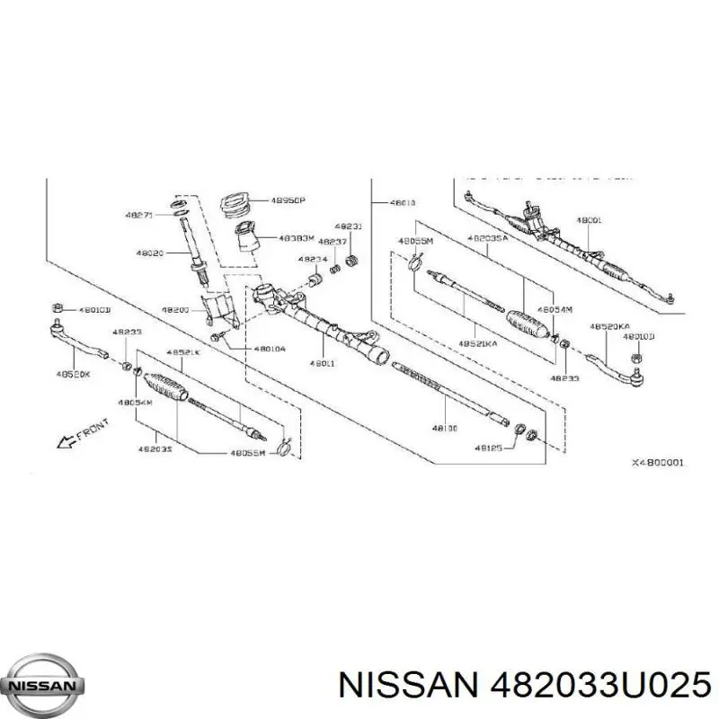 482033U025 Nissan fuelle, dirección