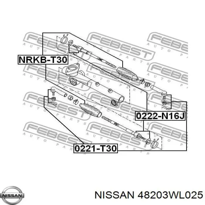 48203WL025 Nissan fuelle, dirección