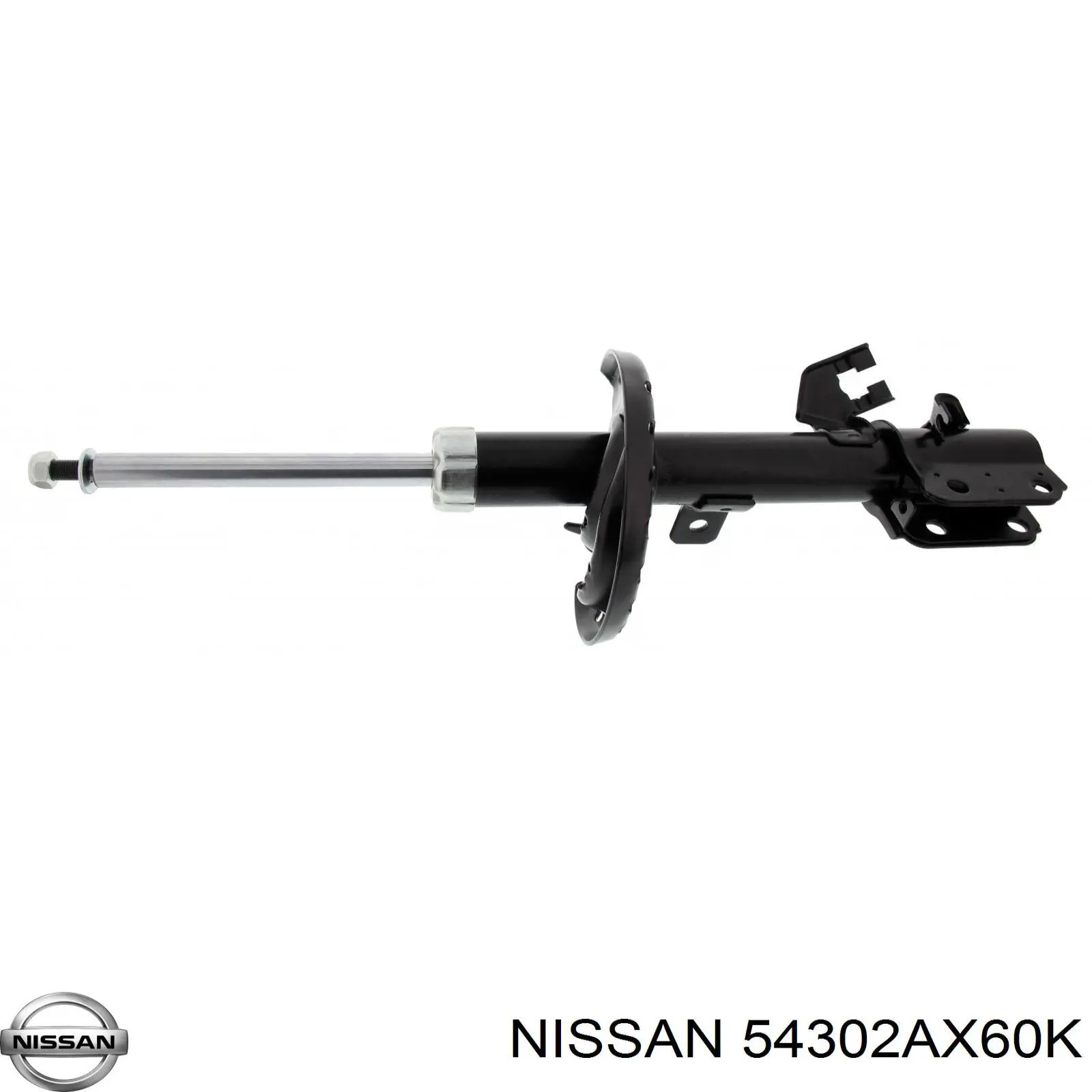 54302AX60K Nissan amortiguador delantero derecho