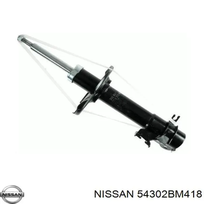 54302BM418 Nissan amortiguador delantero derecho