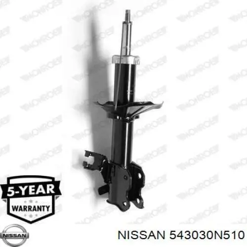 543030N510 Nissan amortiguador delantero izquierdo