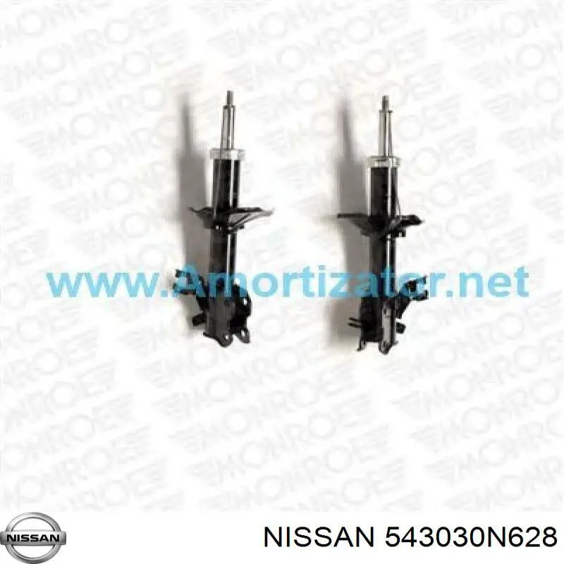 543030N628 Nissan amortiguador delantero izquierdo