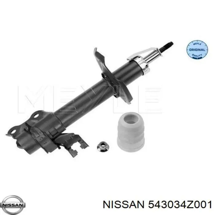 543034Z001 Nissan amortiguador delantero izquierdo