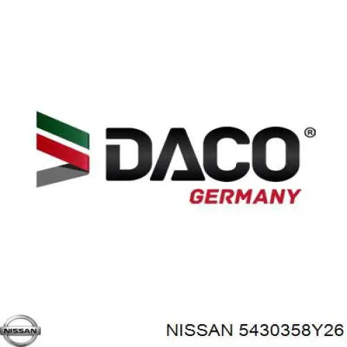 5430358Y26 Nissan amortiguador delantero izquierdo