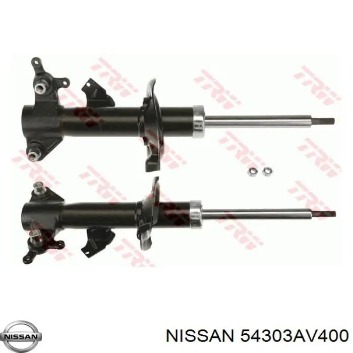 54303AV400 Nissan amortiguador delantero izquierdo