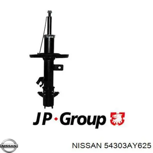 54303AY625 Nissan amortiguador delantero izquierdo